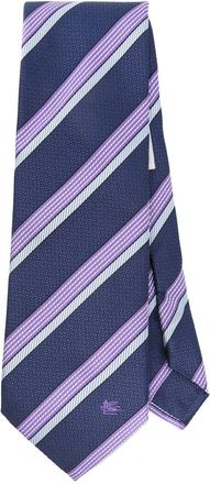 Etro Stropdas met jacquard - Blauw