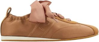 Ferragamo Lazo Sneaker - Dames - Sneakers - Bruin - 36 1/2 EU - Leer - Schoenen