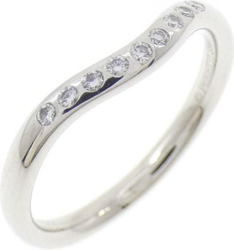 Tiffany & Co. Silver Platinum 950 Band Ring (Pre-Owned)