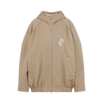 Marni Relaxed-Fit Hooded Jacket With Embroidered Detail