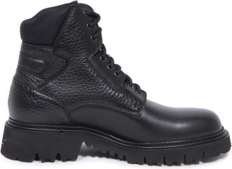 Doucal's Anfibio laarzen- Made in Italy - Heren - Veterlaarzen - Zwart - 44 EU - Schoenen
