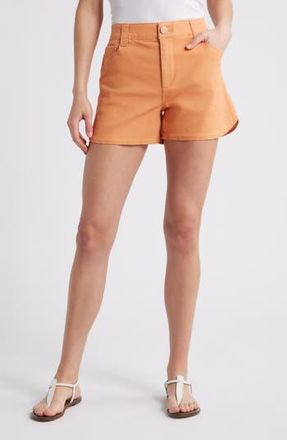 Wit & Wisdom Skyrise Dolphin Hem Denim Shorts in Ausu-Autumn Sunset at Nordstrom Rack, Size 18 (Similar To 14W)