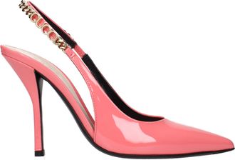 Gucci Damens Rosa Lacksandalen