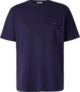 Herno Heren, Tops, Blauw, Maat: XL Katoen