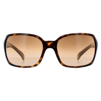 Ray-Ban Butterfly Dames Licht Havana Bruin Gradi&euml;nt Zonnebril