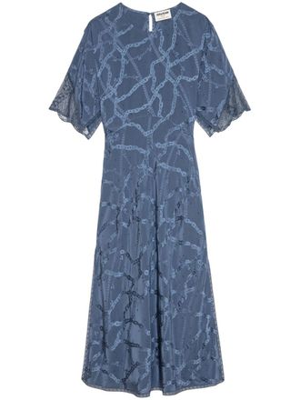 Zadig&Voltaire Rey midi dress - women - Silk - S - Blue