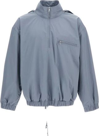 Rier Katoenen Windjack - Heren - Zomerjassen - Blauw - L - Katoen - Jassen