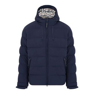 Aquascutum Piumino con Cappuccio Flex-N - - Jackets - Uomo - Blu - L