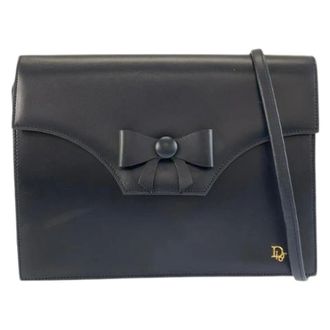 Dior Pre-owned Leren Schoudertas - Dames - Pre-owned - Zwart - Maat: ONE Size Leer