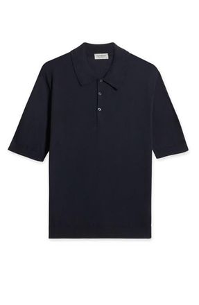 Fortela Isis Short Sleeve Knit Polo in Navy Blue at Nordstrom, Size X-Large
