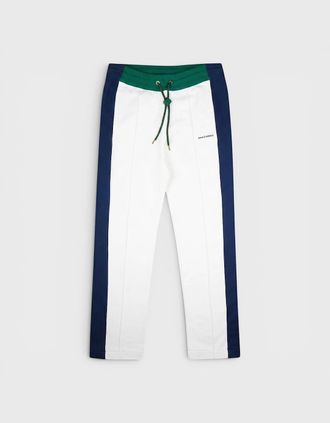 Casablanca Mens Colourblock Pintuck Jogger Green Navy White - Size: 32/30/31/Regular/36
