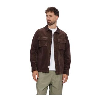 Anerkjendt Overhemden, Heren, Bruin, S, Katoen, Akoscar Cord Overshirt