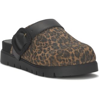 Lucky Brand Sachie Clog in Natural Leopard Suede at Nordstrom Rack, Size 10