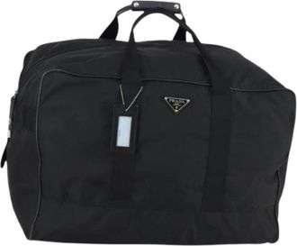 Prada Pre-owned Weekendtas - Dames - Vintage Weekendtas - Zwart - ONE Size - Nylon - Vintage