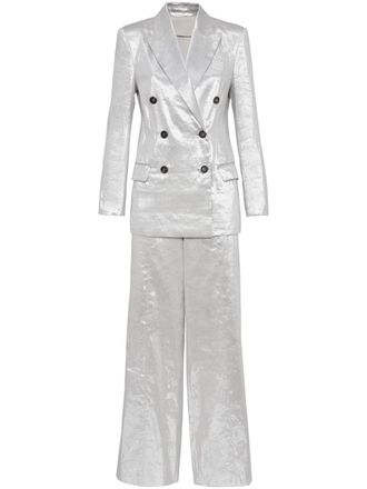 Brunello Cucinelli Metallic pak - Grijs