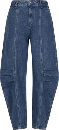 Rotate Cargo Denim Broek - Dames - Loose Fit Jeans - Blauw - XS - Denim - Jeans