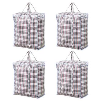 OEM Bolsas De Almacenamiento Grandes De 107 L Con Cremallera, Fabricadas En Polipropileno Resistente, Reutilizables Y Con Asas. Ideales Para Guardar Edred