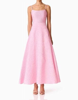 Elliatt Briallen Jacquard Sleeveless Maxi Dress In Pink