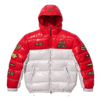 SUPREME x Fox Racing Shiny Down Puffer Jacket White FW25J60-WHITE