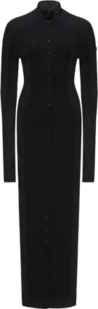 Moncler Genius Turtleneck Jurk - Dames - Casual kleedjes - Zwart - S - Wol - Kleedjes