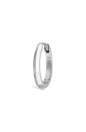 Maria Tash Vertex Single Hoop Earring in White Gold at Nordstrom, Size 9.5 Mm