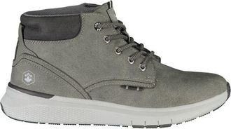 Lumberjack Mens Hightop Laceup Sneakers - Grey Leather - Size EU 45