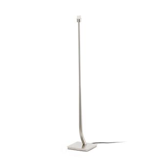 Netlighting Rem 1 Light Floor Lamp Satin Nickel Shade Not Included E27