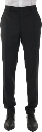 Karl Lagerfeld Broeken > Chinos - Heren - Nette broeken - Zwart - 2XL - Leer - Broeken