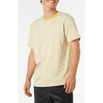 Rip Curl AOTS Stripe T-Shirt in Bone at Nordstrom, Size X-Large