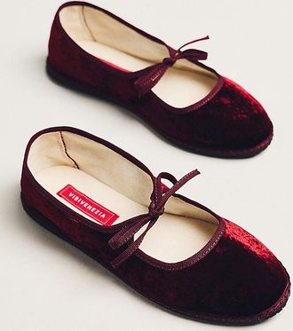 Vibi Venezia Brigitte Bow-Tie Mary Jane Flats