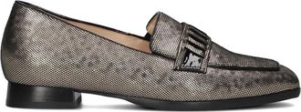 Hassia Gouden Loafers voor Dames - Dames - Loafers - Grijs - 38 1/2 EU - Leer - Schoenen