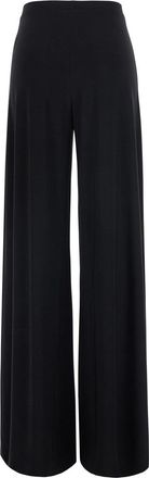 Norma Kamali Womens Trousers Bias Black Tech Fabric Polyester