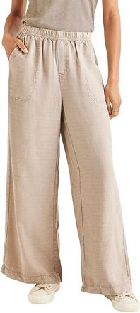 Splendid Angie Palazzo Pants Womens Dress Pants Fawn : XL (Womens 14-16) 28, Linen/Lyocell