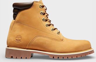 Timberland Mens Alburn 6-Inch Waterproof Boot Wheat Nubuck - Brown Leather - Size UK 6.5