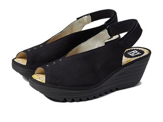 FLY London YEAY387FLY Womens Shoes Black Cupido : EU 41 (US Womens 10-10.5) M, Synthetic
