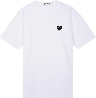 Comme Des Gar&ccedil;ons Heart T-Shirt White AZ-T064-051-2
