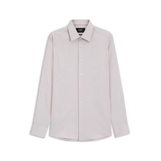 BOSS Slim-fit shirt in a structured cotton blend