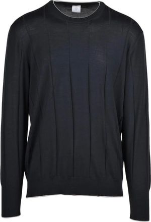 Eleventy Truien & Vesten, Heren, Blauw, S, Wol, Pullover met ronde hals