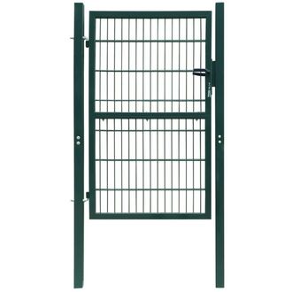 Berkfield Home 2D Fence Gate (Single) Green 106 x 230 cm
