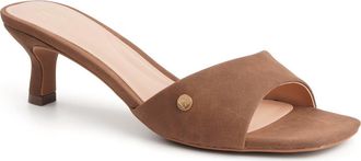 New York & Company Gaia Kitten Heel Sandal in Brown at Nordstrom Rack, Size 7.5