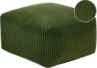 Beliani Pouffe MUKKI Cotton Dark Green