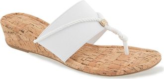 Kensie Deborah Wedge Sandal in White at Nordstrom Rack, Size 6.5