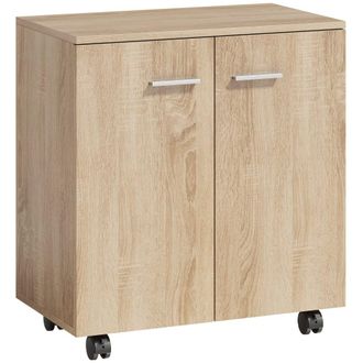 HOMCOM Aparador 60x35x65 cm madera natural
