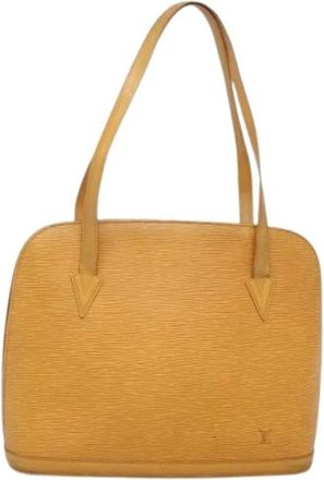 Louis Vuitton Pre-owned Vintage Schoudertas - Dames - Vintage Schoudertas - Geel - ONE Size - Leer - Vintage