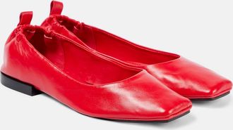 Souliers Martinez Nova Montjuic leather ballet flats