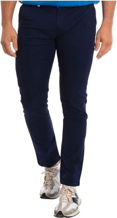 La Martina Slim-fit broeken - Heren - Slim Fit Broeken - Blauw - W31 - Katoen - Broeken