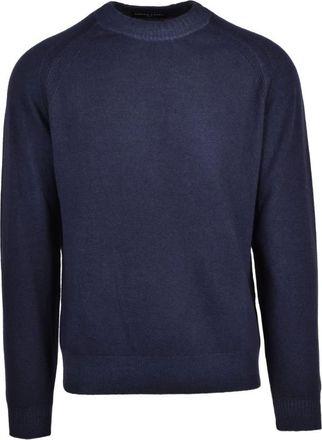 Daniele Fiesoli Truien & Vesten, Heren, Blauw, L, Wol, Pullover met ronde hals