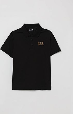 Emporio Armani Polo in cotone Piquet con logo EA7