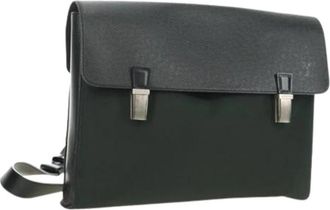 Louis Vuitton Pre-owned Taiga Schoudertas - Dames - Vintage Schoudertas - Grijs - ONE Size - Leer - Vintage