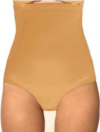 Trade Shop Trade Shop - Culotte Contenitiva Vita Alta Snellente Modellante Effetto Push Up - Beige